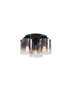 Searchlight® I Плафон Sweden - Матово черно и опушено стъкло I 3 x E27 - 88911-3BK - Цена | LEDs4economy