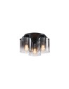 Searchlight® I Плафон Sweden - Матово черно и опушено стъкло I 3 x E27 - 88911-3BK