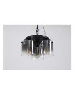 Searchlight® I Плафон Sweden - Матово черно и опушено стъкло I 3 x E27 - 88911-3BK - Цена | LEDs4economy 2