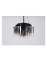 Searchlight® I Плафон Sweden - Матово черно и опушено стъкло I 3 x E27 - 88911-3BK - 2