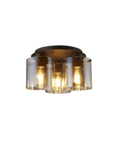 Searchlight® I Плафон Sweden - Mocha Metal & Amber Glass I 3 x E27 - 88911-3MO - Цена | LEDs4economy