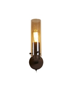 Searchlight® I Аплик Sweden II - метал мока и кехлибарено стъкло I 1 x E27 - 88920-1MO - Цена | LEDs4economy