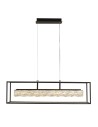 Searchlight® I LED Пендел Elevator - матово черна рамка и кристален център I 1 x LED - 89562BK