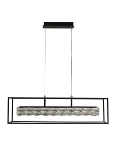 Searchlight® I LED Пендел Elevator - матово черна рамка и кристален център I 1 x LED - 89562BK - Цена | LEDs4economy 2