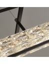 Searchlight® I LED Пендел Elevator - матово черна рамка и кристален център I 1 x LED - 89562BK - 3