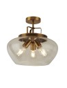 Searchlight® I Плафон Boule - бронз и прозрачно стъкло I 3 x E27 - 8973-3BZ