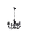 Searchlight® I Пендел Catalina - хромиран метал и опушено стъкло I 5 x E14 - 9045-5CC - 2