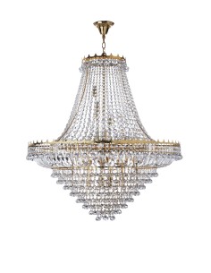 Searchlight® I Полилей Versailles - злато и кристал I 19 x E14 - 9112-102GO - Цена | LEDs4economy