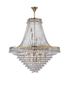 Searchlight® I Полилей Versailles - злато и кристал I 19 x E14 - 9112-102GO - Цена | LEDs4economy 2