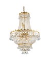 Searchlight® I Полилей Versailles - злато и кристал I 9 x E14 - 9112-52GO