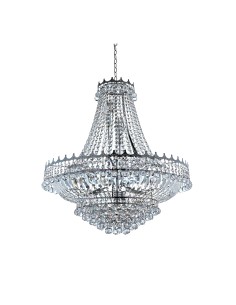 Searchlight® I Полилей Versailles - хромиран метал и кристал I 13 x E14 - 9112-82CC - Цена | LEDs4economy 2