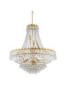Searchlight® I Полилей Versailles - злато и кристал I 13 x E14 - 9112-82GO - 2