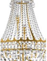 Searchlight® I Полилей Versailles - злато и кристал I 13 x E14 - 9112-82GO - 3