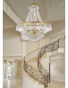 Searchlight® I Полилей Versailles - злато и кристал I 13 x E14 - 9112-82GO - 5