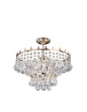 Searchlight® I Полилей Versailles - златист метал и кристал I 5 x E14 - 9113-39GO