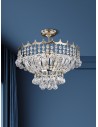 Searchlight® I Полилей Versailles - златист метал и кристал I 5 x E14 - 9113-39GO - 5