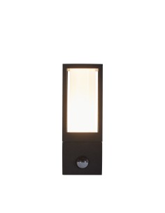Searchlight® I Външен аплик Avenue - черен метал и бял поликарбонат I 1 x GU10 - 91251-1BK-PIR - Цена | LEDs4economy