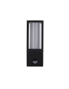 Searchlight® I Външен аплик Avenue - черен метал и бял поликарбонат I 1 x GU10 - 91251-1BK-PIR - 2