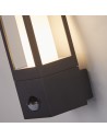 Searchlight® I Външен аплик Avenue - черен метал и бял поликарбонат I 1 x GU10 - 91251-1BK-PIR - 3