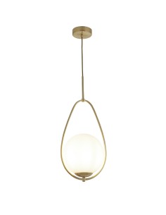 Searchlight® I Пендел Avalon - злато и опалово стъкло I 1 x E27 - 9171-1GO - Цена | LEDs4economy