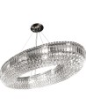 Searchlight® I Пендел Vesuvius - хром, прозрачен ковчег и капки с топки I 24 x E14 - 9190CC