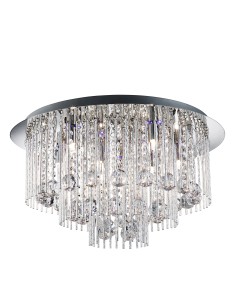 Searchlight® I Beatrix плафон - Хромиран метал и кристал I 8 x G9 - 9198-8CC - Цена | LEDs4economy