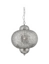 Searchlight® I Пендел Fretwork - лазерно изрязан никел I 1 x E27 - 9221-1SS