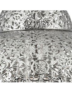 Searchlight® I Пендел Fretwork - лазерно изрязан никел I 1 x E27 - 9221-1SS - Цена | LEDs4economy 2