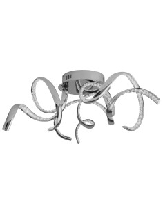 Searchlight® I Twirls LED плафон - хром и прозрачен кристал I 3 x LED - 9233-3CC - Цена | LEDs4economy 2