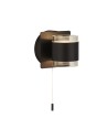 Searchlight® I Аплик Tumbler - черен метал и прозрачен акрил I 2 x LED - 93290-2BK