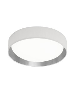 Searchlight® I LED плафон Gianna - бял абажур сребрист вътрешен I 1 x LED - 9371-37WSI - Цена | LEDs4economy