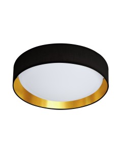 Searchlight® I Плафон Gianna - Черен плат, златиста вътрешна част и акрилен дифузер I 1 x LED - 9371-50BGO - Цена | LEDs4economy 2
