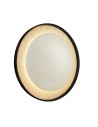Searchlight® I Luxo LED огледало, матово черно метално с мраморен ефект I x LED strips - 96060BK