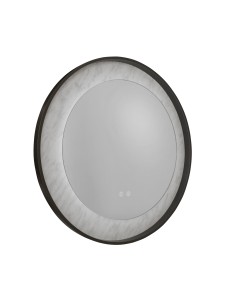 Searchlight® I Luxo LED огледало, матово черно метално с мраморен ефект I x LED strips - 96060BK - Цена | LEDs4economy 2