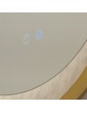 Searchlight® I Luxo LED огледало, злато с мраморен ефект I x LED strips - 96060GO - 3