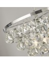 Searchlight® I Пендел Michelle - хромирана със стъкло тип „капка дъжд“ I 4 x E27 - 9634-4CC - 3