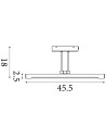 Searchlight® I Акумулаторен аплик Holton, матово черно I 1 x LED - 96500-45BK - 4