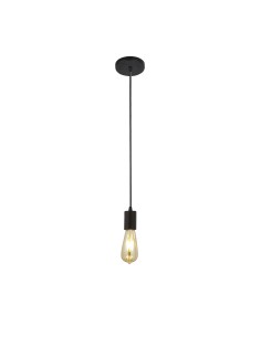 Searchlight® I Пендел Squiggle - черен метал и кабели I 1 x E27 - 9661BK - Цена | LEDs4economy