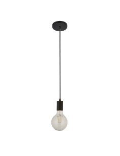 Searchlight® I Пендел Squiggle - черен метал и кабели I 1 x E27 - 9661BK - Цена | LEDs4economy 2