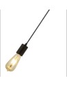 Searchlight® I Пендел Squiggle - черен метал и кабели I 1 x E27 - 9661BK - 3