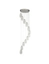 Searchlight® I Пендел Cyclone - хром и прозрачно стъкло I 12 x LED - 97291-12CL - 2