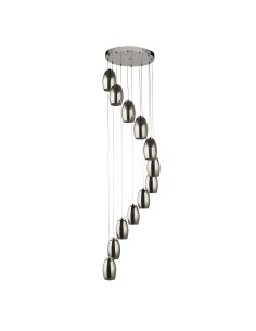 Searchlight® I Пендел Cyclone - хромиран метал и опушено стъкло I 12 x LED - 97291-12SM - Цена | LEDs4economy 2