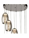 Searchlight® I Пендел Cyclone - хромиран метал и опушено стъкло I 12 x LED - 97291-12SM - 3