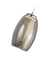 Searchlight® I Пендел Cyclone - Хром и опушено стъкло I 1 x LED - 97291-1SM - 3
