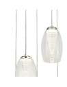 Searchlight® I Пендел Cyclone - хромиран метал и стъкло I 5 x LED - 97291-5CL - 3
