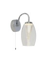 Searchlight® I Аплик Cyclone - хром, метал и стъкло I 1 x LED - 97292-1CL