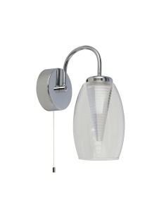Searchlight® I Аплик Cyclone - хром, метал и стъкло I 1 x LED - 97292-1CL - Цена | LEDs4economy 2
