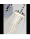 Searchlight® I Аплик Cyclone - хром, метал и стъкло I 1 x LED - 97292-1CL - 3