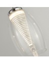 Searchlight® I Пендел Cyclone - хром и прозрачно стъкло I 4 x LED - 97292-4CL - 3