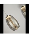 Searchlight® I Пендел Cyclone - хромиран метал и опушено стъкло I 4 x LED - 97292-4SM - 3